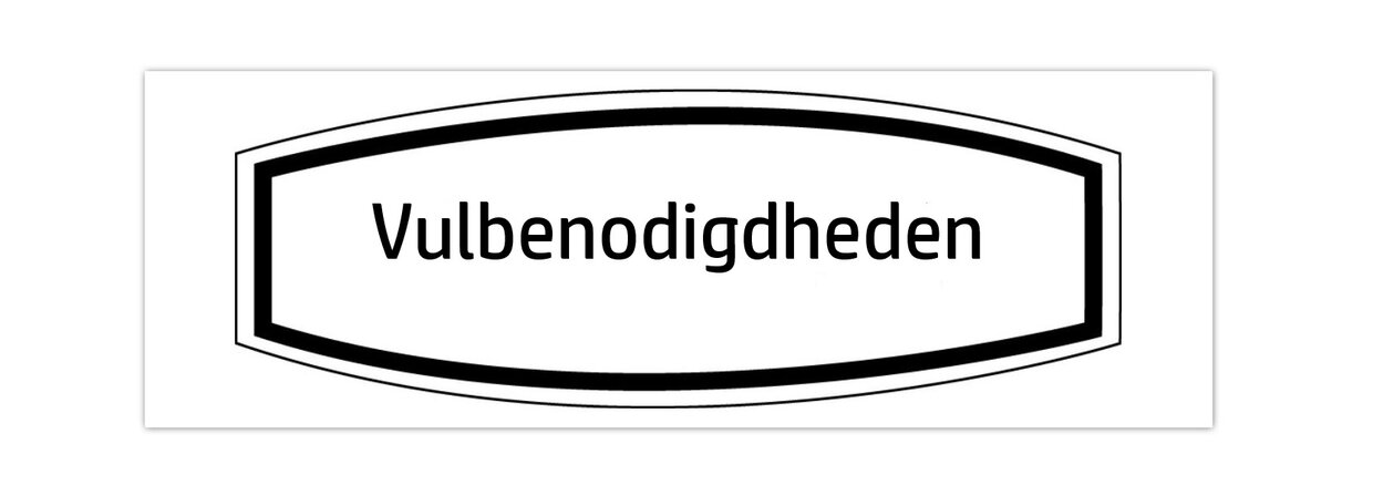 Vulbenodigdheden